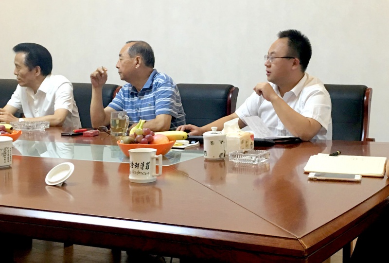 热烈欢迎太湖县政府招商团莅临我公司参观与考察